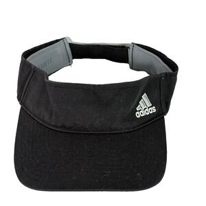 Adidas Aeroready Lightweight Black‎ Sun Visor Adjustable Strap Hat Cap